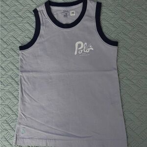 Polo by Ralph Lauren Kids Tank Top - Gray with Navy Accents